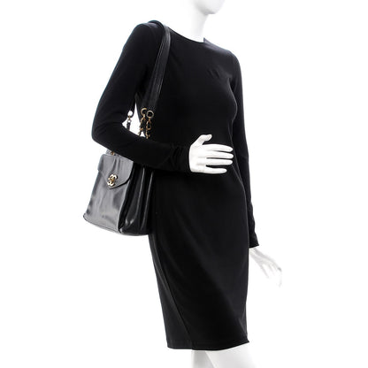 Chanel Caviar Flap Shoulder Bag Black 2 of 24