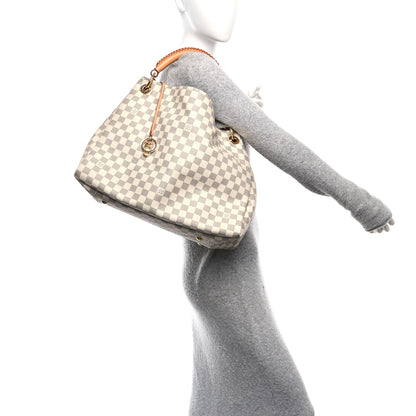 Louis Vuitton Damier Azur Artsy MM 2 of 9