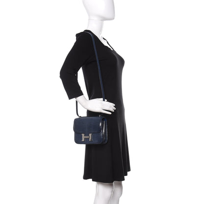 Hermes Lizard Constance 18 Bleu de Malte 3 of 12