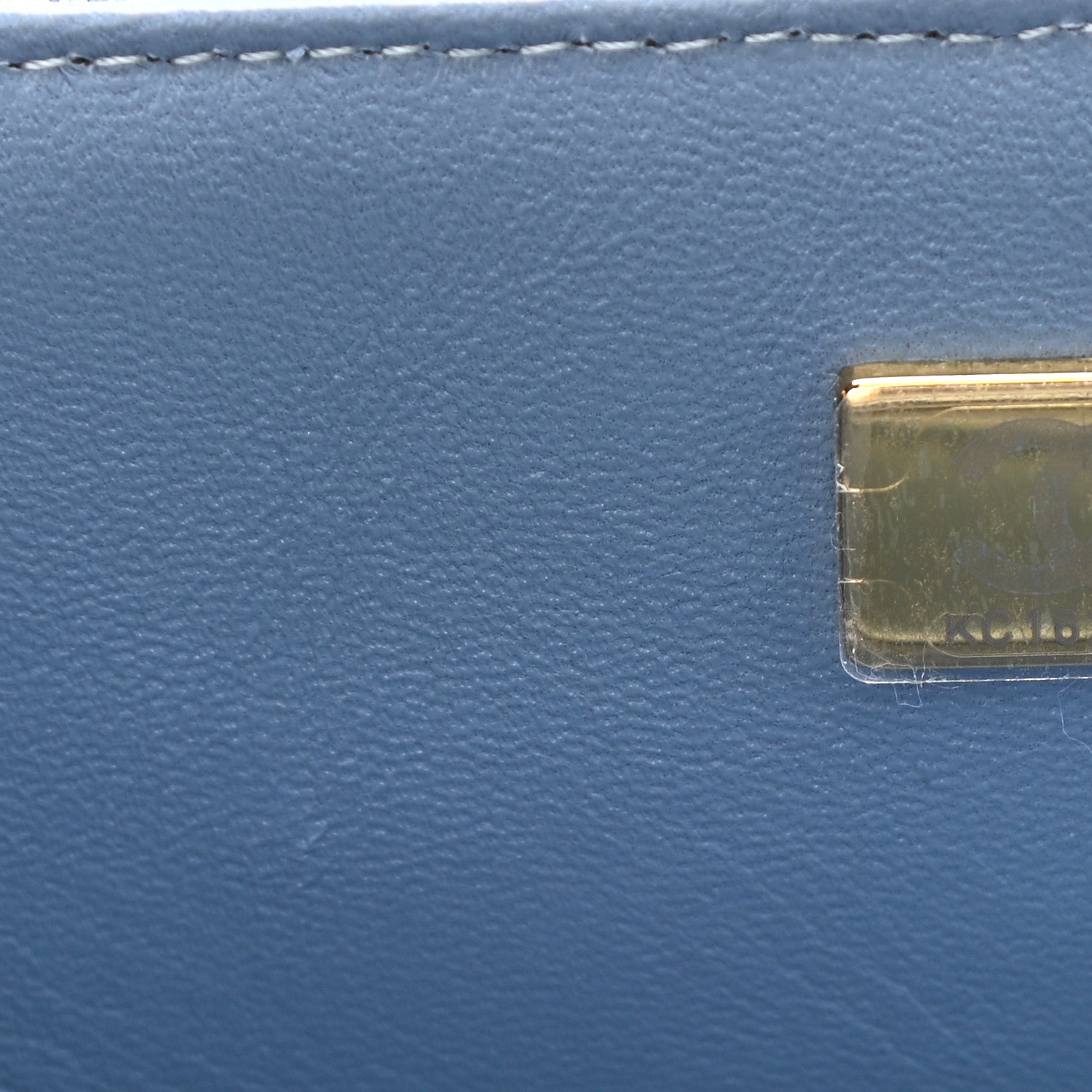 Chanel Denim Quilt Print Mini Rectangular Flap Light Blue 7 of 11