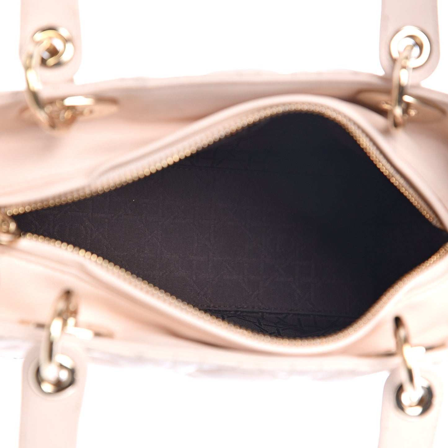 Lambskin Cannage Medium Lady Dior Light Pink