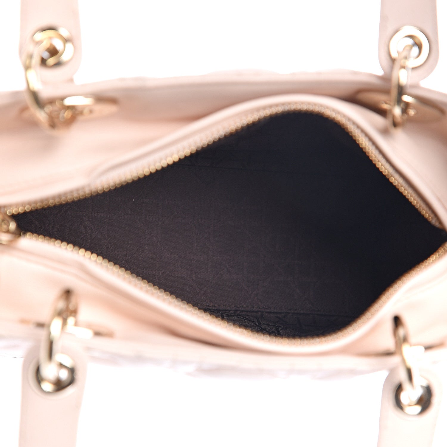 Christian Dior Lambskin Cannage Medium Lady Dior Light Pink 4 of 10