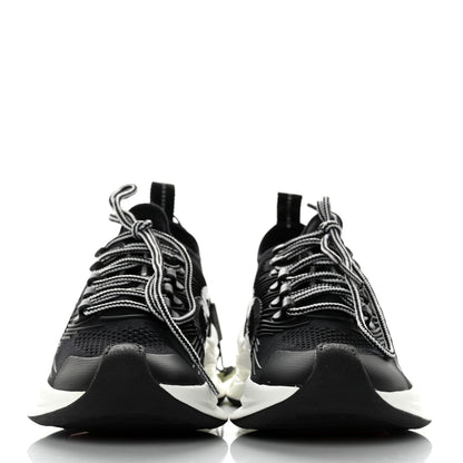 Gucci Technical Knit Fabric Waves Womens Gucci Run Sneakers 35 Black Loess 2 of 7