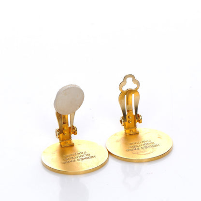 Hermes Clou De Selle Clip On Earrings Gold 3 of 4