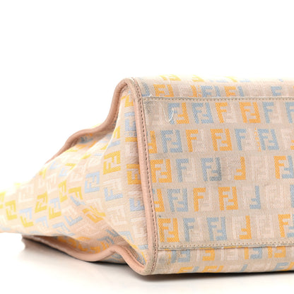 Fendi Zucchino Vitello Shopping Tote Beige Pastel Cipria 17 of 18