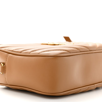 Saint Laurent Calfskin Matelasse Monogram Lou Camera Bag Cinnamon 9 of 11