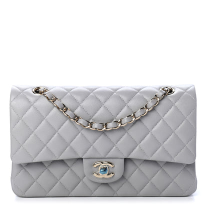 Chanel Caviar Quilted Medium Double Flap Grey 1 of 4