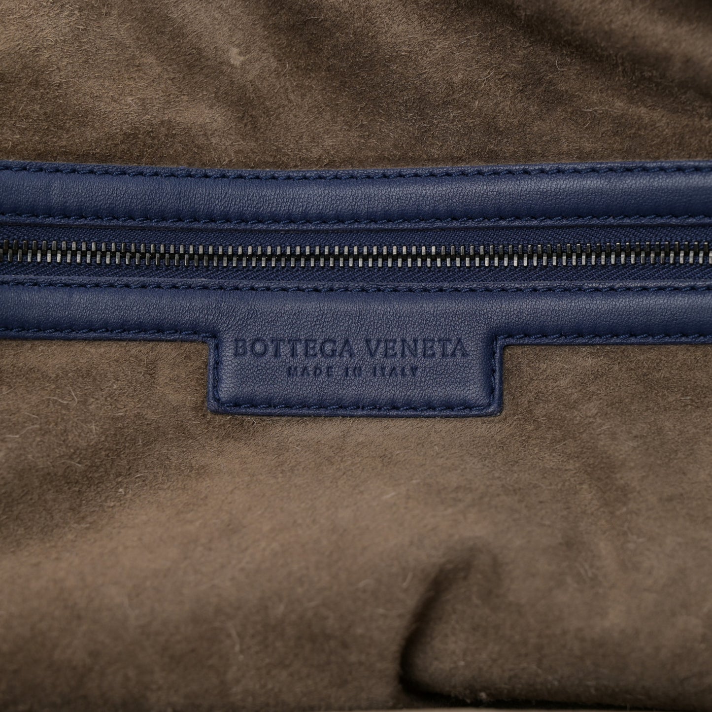 Nappa Intrecciato Maxi Convertible Tote Baltic Blue