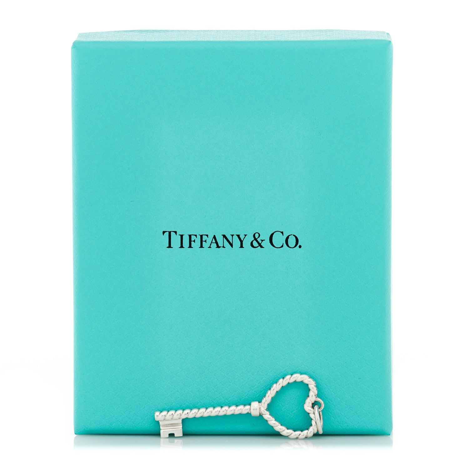 Tiffany Sterling Silver Twist Heart Key Pendant 4 of 4