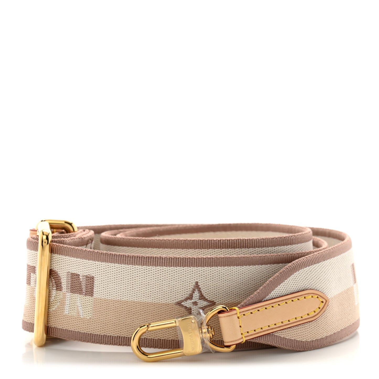 Jacquard Neverfull BB Shoulder Strap Beige Brown