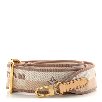 Louis Vuitton Jacquard Neverfull BB Shoulder Strap Beige Brown 1 of 3