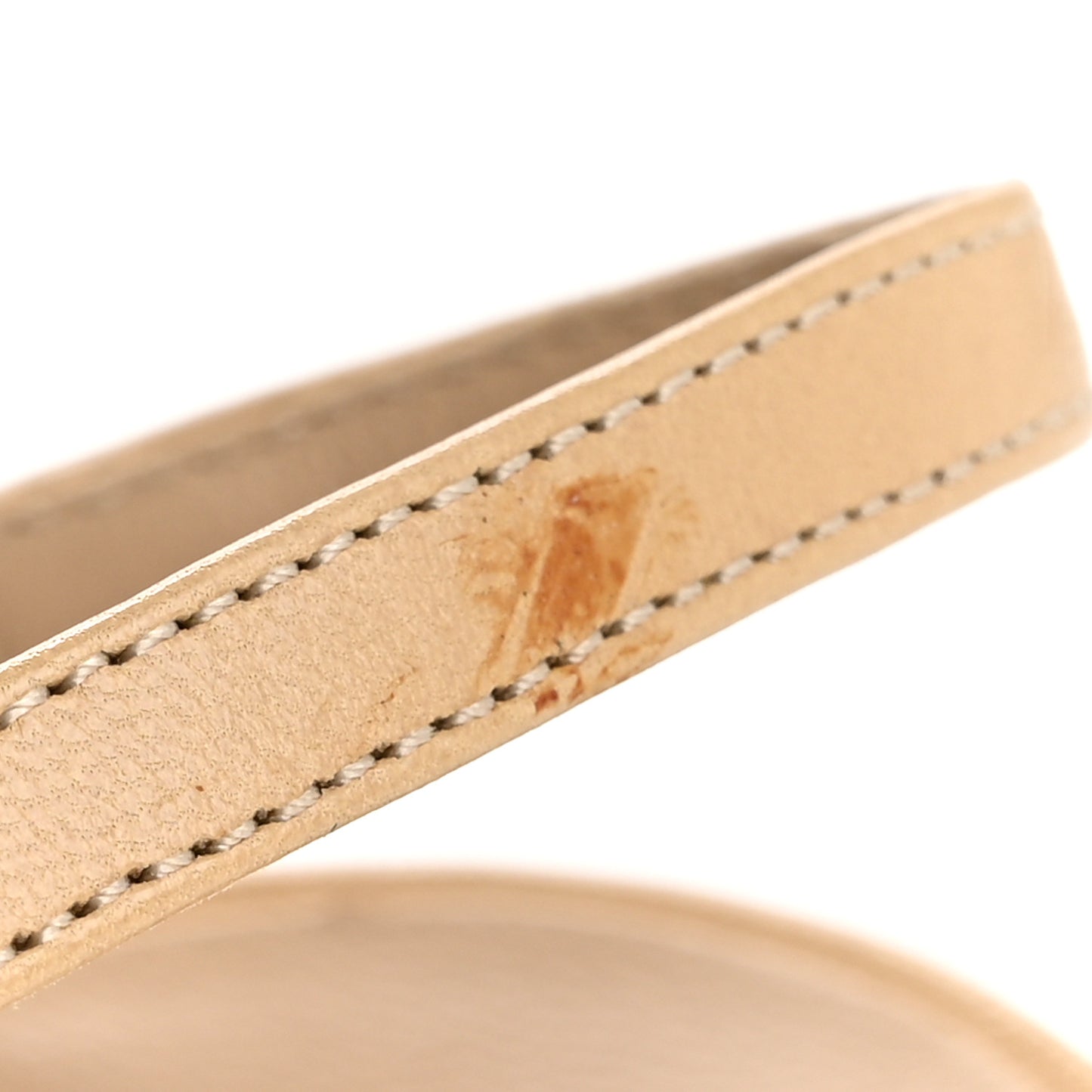 Goatskin Grosgrain Cap Toe CC Slingback Pumps 38.5 Beige Black