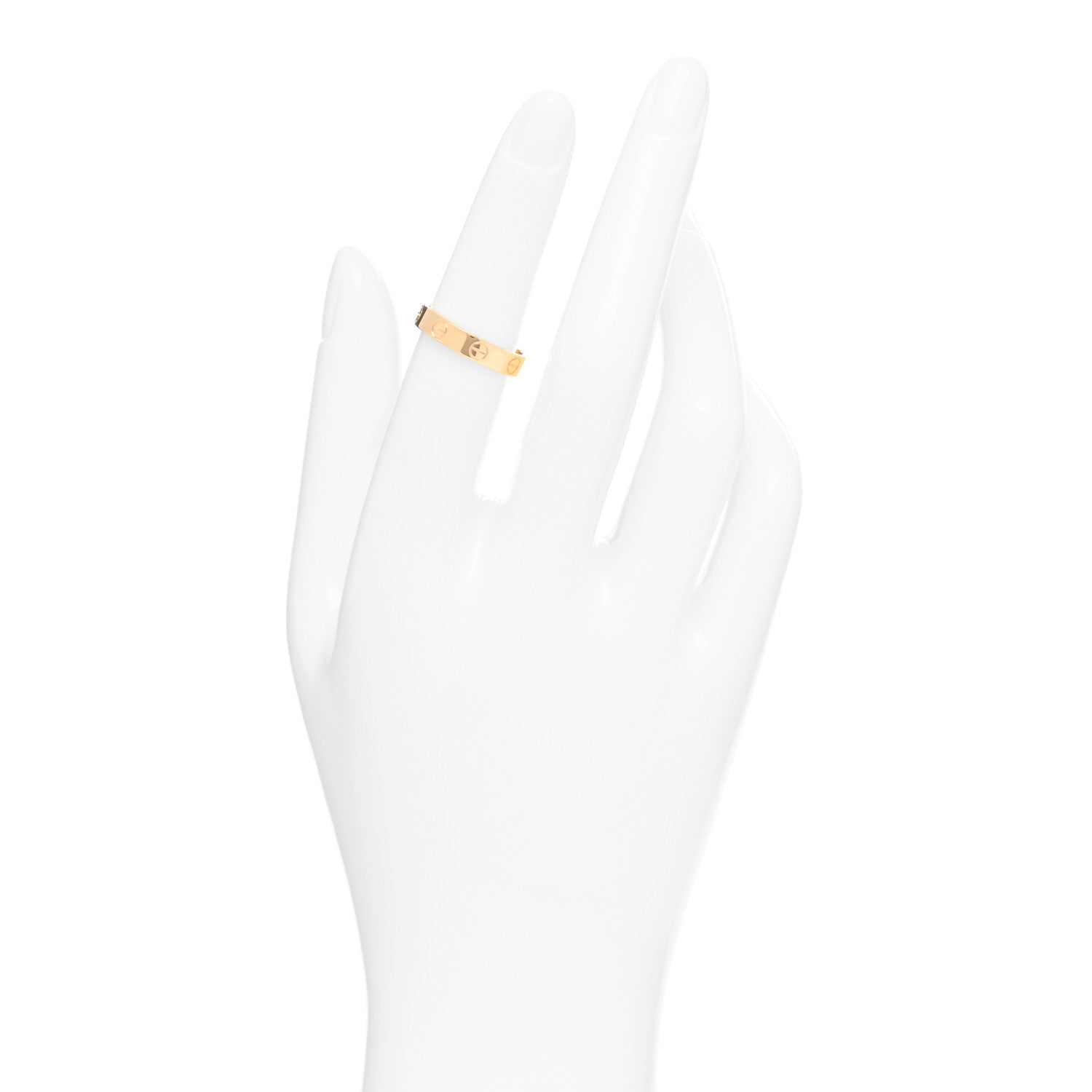 Cartier 18K Yellow Gold 3.5mm LOVE Wedding Band Ring 51 5.75 2 of 5