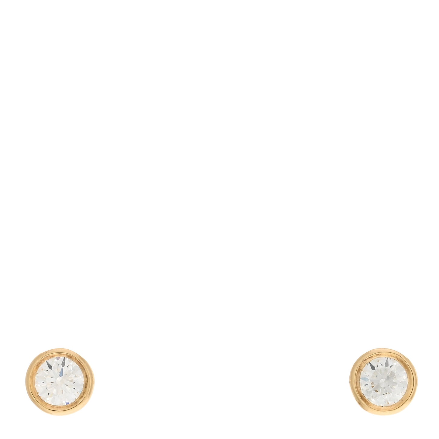 18K Yellow Gold Diamond .48ctw Elsa Peretti Diamonds By The Yard Earrings