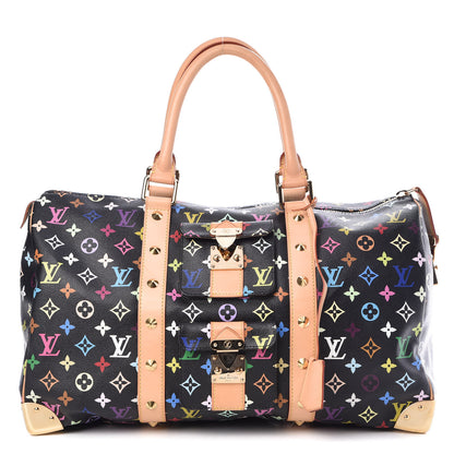 Louis Vuitton Monogram Multicolor Keepall 45 Black 1 of 6