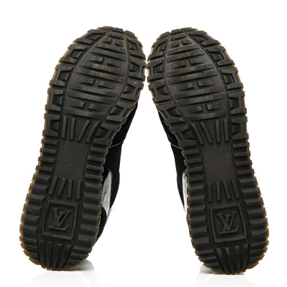 Louis Vuitton Suede Monogram Run Away Sneakers 40 Black 5 of 9