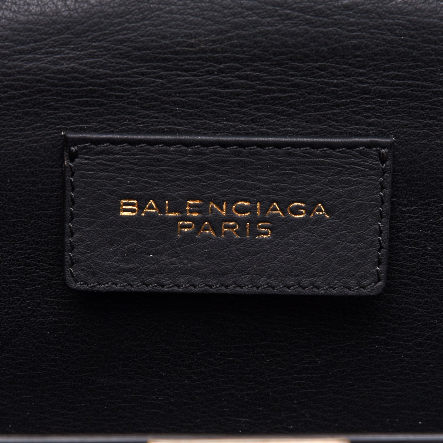 Crocodile Classic Hardware Papier Wand Clutch Black