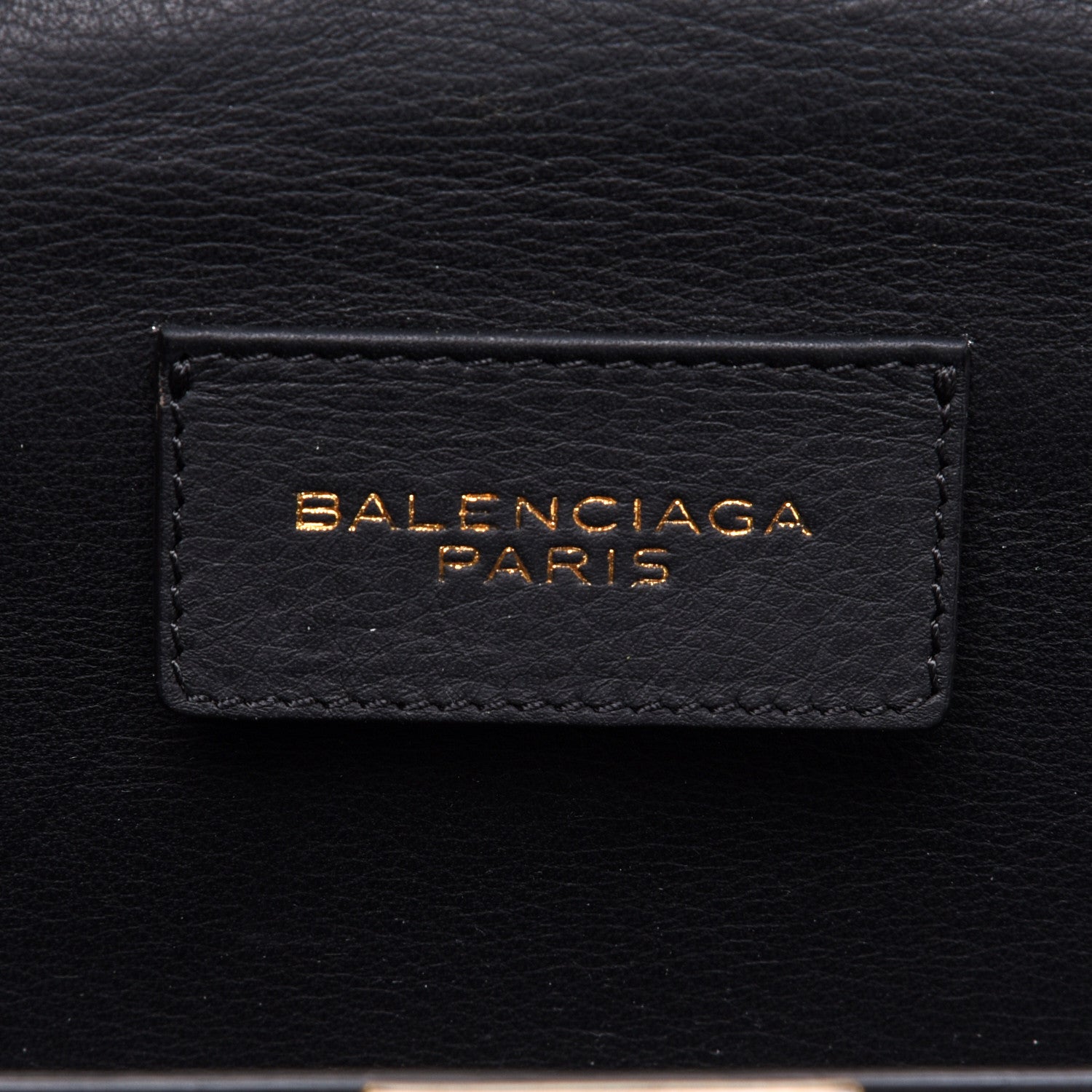 Balenciaga Crocodile Classic Hardware Papier Wand Clutch Black 6 of 12