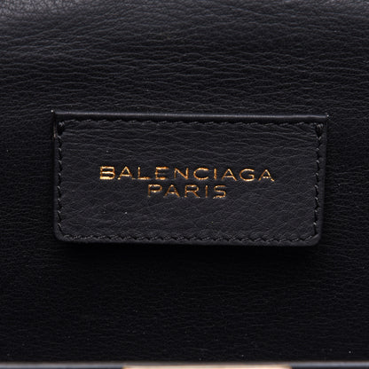 Balenciaga Crocodile Classic Hardware Papier Wand Clutch Black 6 of 12