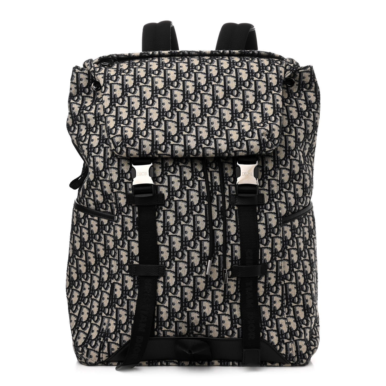 Christian Dior Oblique Explorer Backpack Blue Black 1 of 10