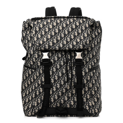 Christian Dior Oblique Explorer Backpack Blue Black 1 of 10