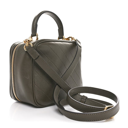 Gucci Sakai Be Green Calfskin Diagonal Stitched Blondie Top Handle Bag Craclet Brown 3 of 10