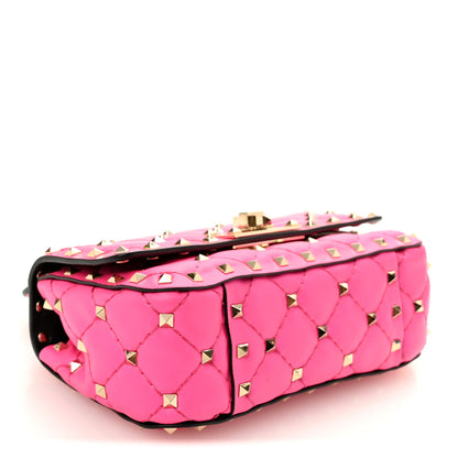 Valentino Garavani Calfskin Mini Rockstud Spike Shoulder Bag Azalea 4 of 9