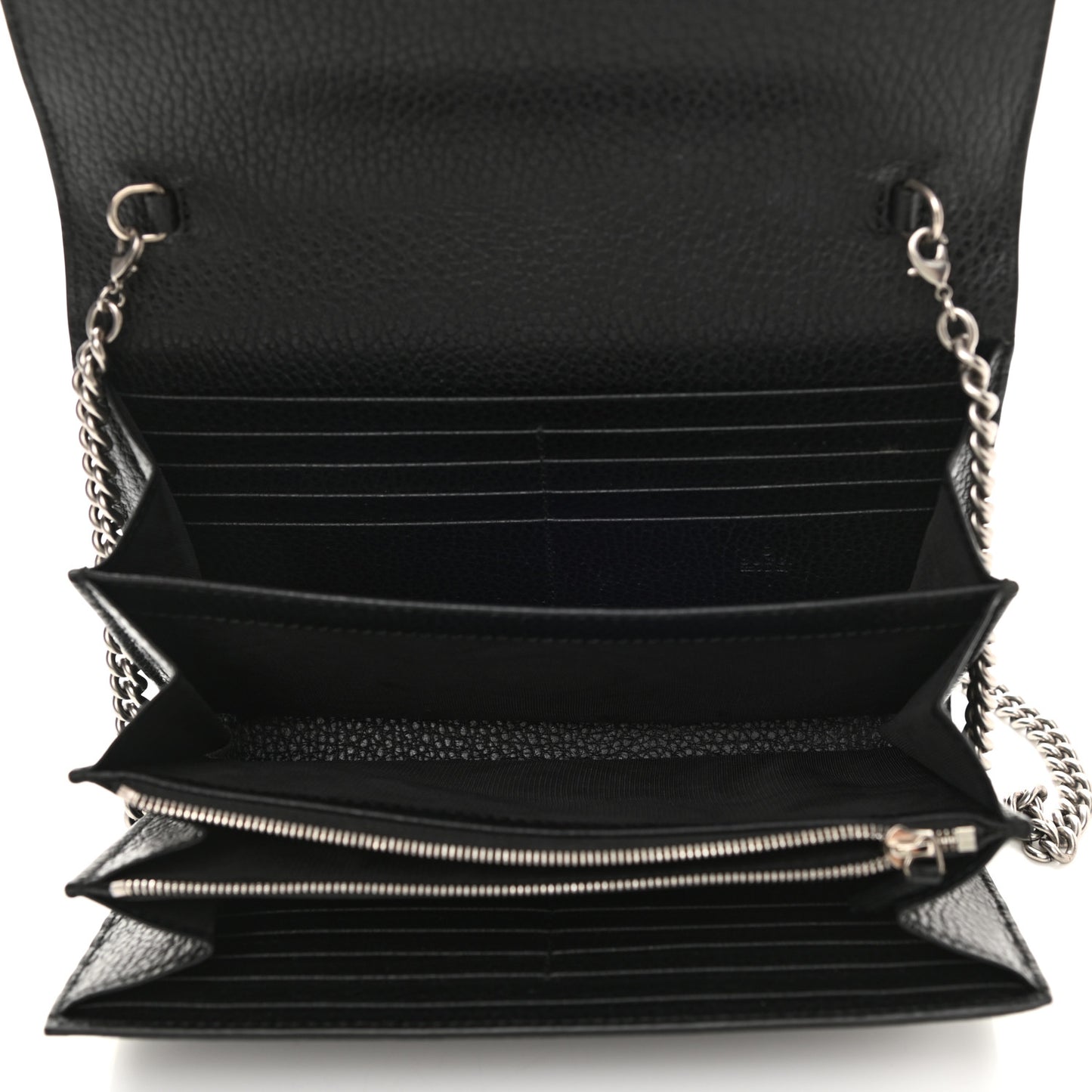 Calfskin Mini Dionysus Chain Wallet Black