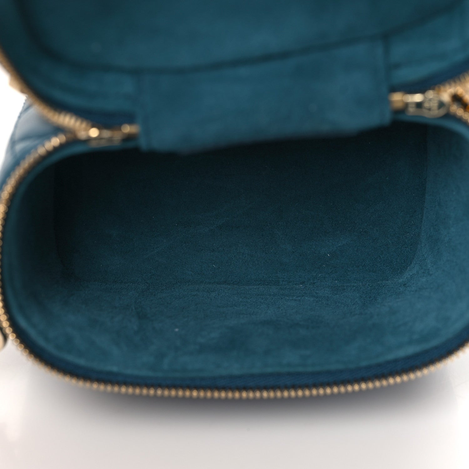 Christian Dior Lambskin Cannage Micro Lady Dior Vanity Case Deep Ocean 5 of 8