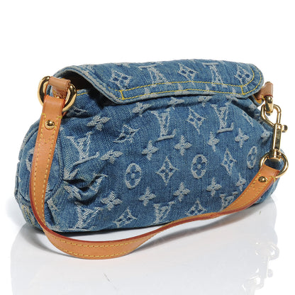 Louis Vuitton Monogram Denim Mini Pleaty Blue 3 of 8