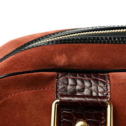 Louis Vuitton Suede Stamped Havane Bowler GM Brun 11 of 14