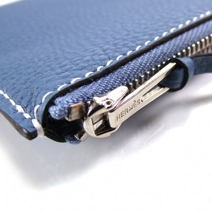 Hermes Togo Dogon Compact Wallet Blue Jean 7 of 8
