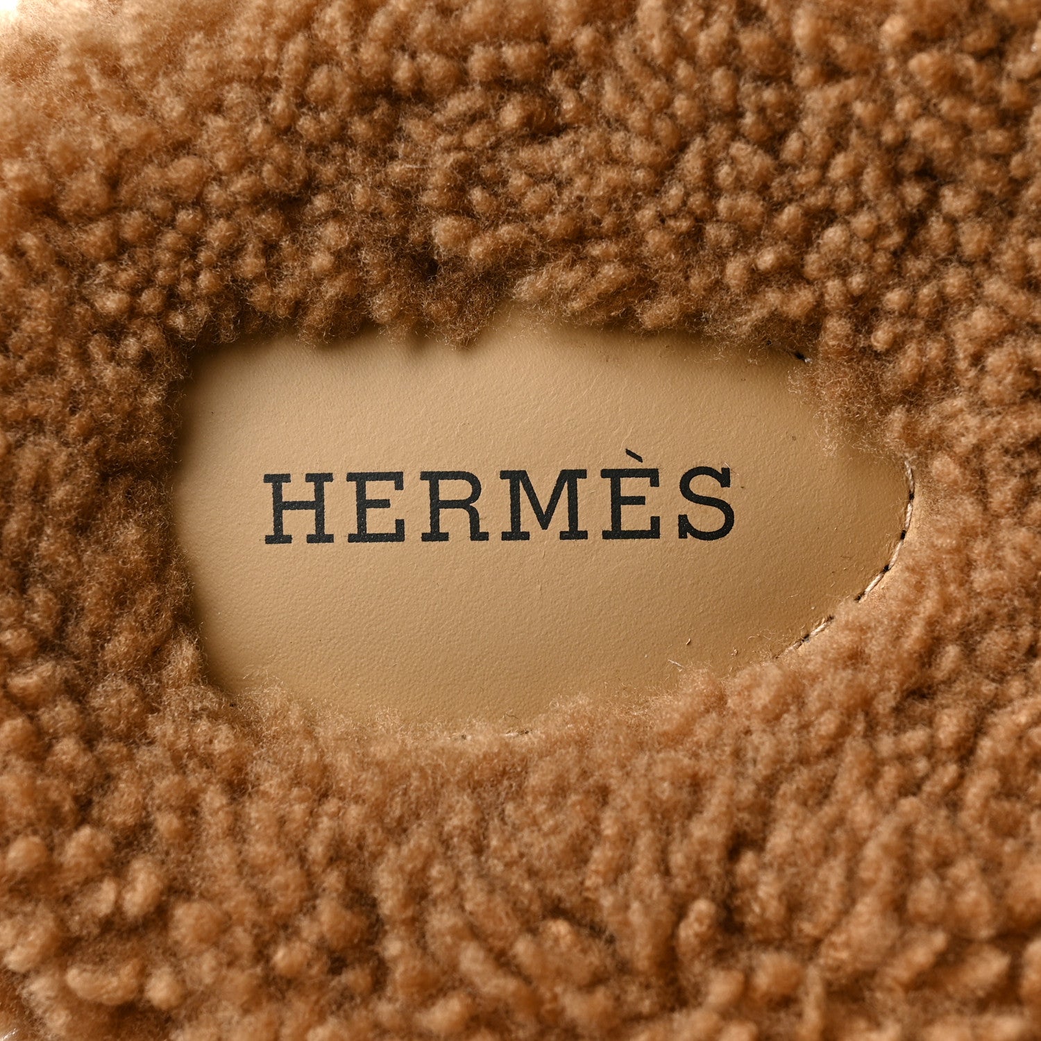 Hermes Woolskin Mens Chypre Sandals 43 Beige Gobi 7 of 8