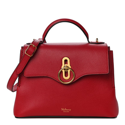 Mulberry Small Classic Grain Calfskin Mini Seaton Scarlet 1 of 12