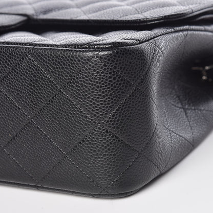 Chanel Caviar Quilted Jumbo Double Flap Black 10 of 10