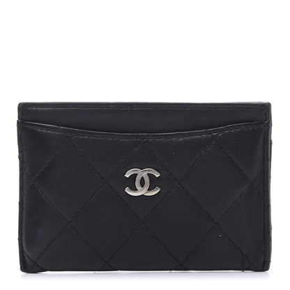 Chanel Lambskin Quilted Card Holder Black 1 of 10