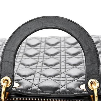 Christian Dior Lambskin Cannage Large Lady Dior Black 12 of 12