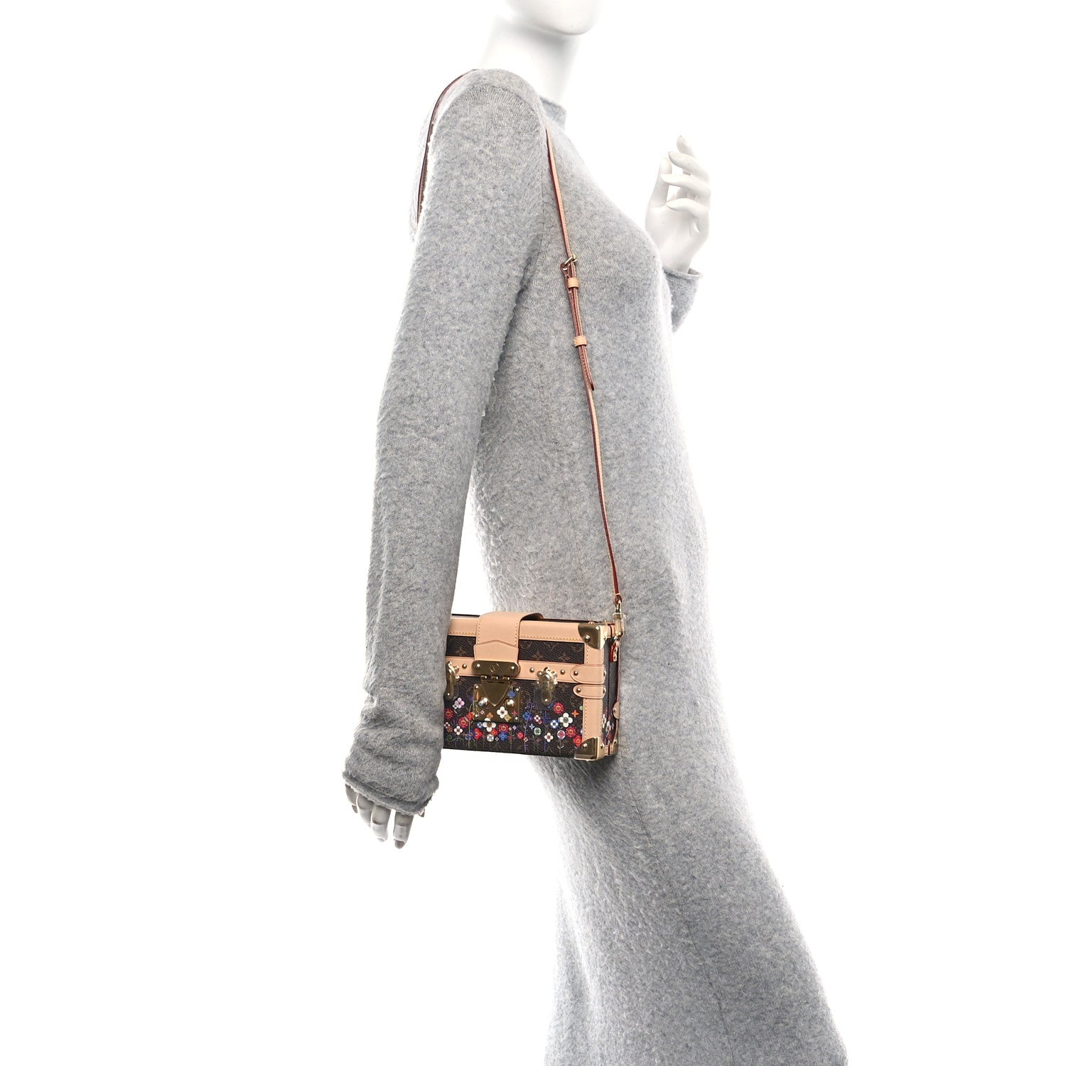 Louis Vuitton LV X TM Monogram Flowers Petite Malle 2 of 10