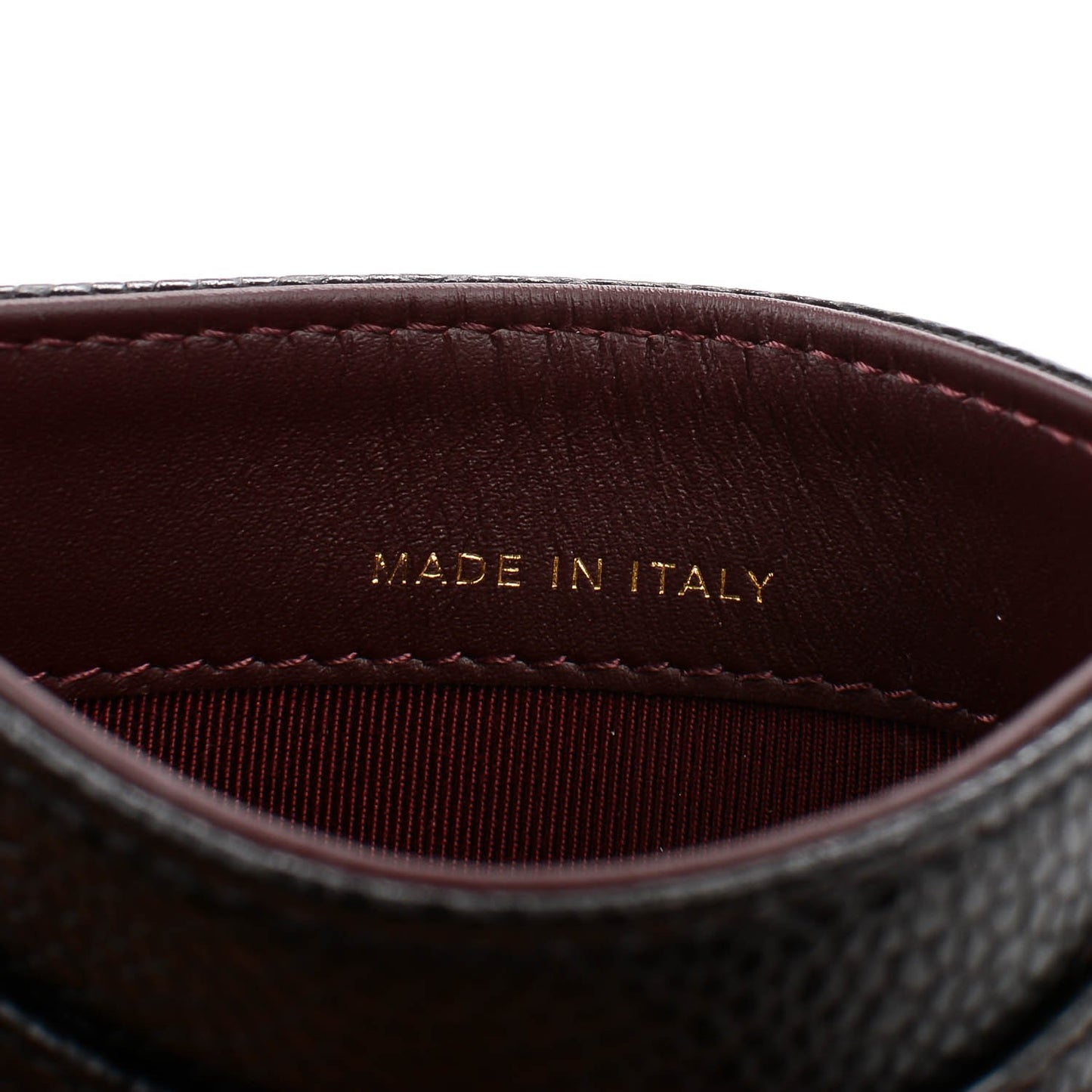 Caviar Quilted Card Holder Black