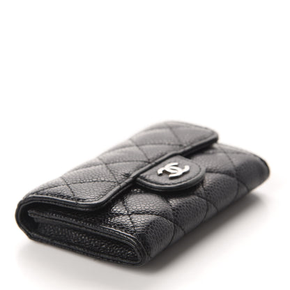 Chanel Caviar Quilted Flap Card Holder Black 4 of 8