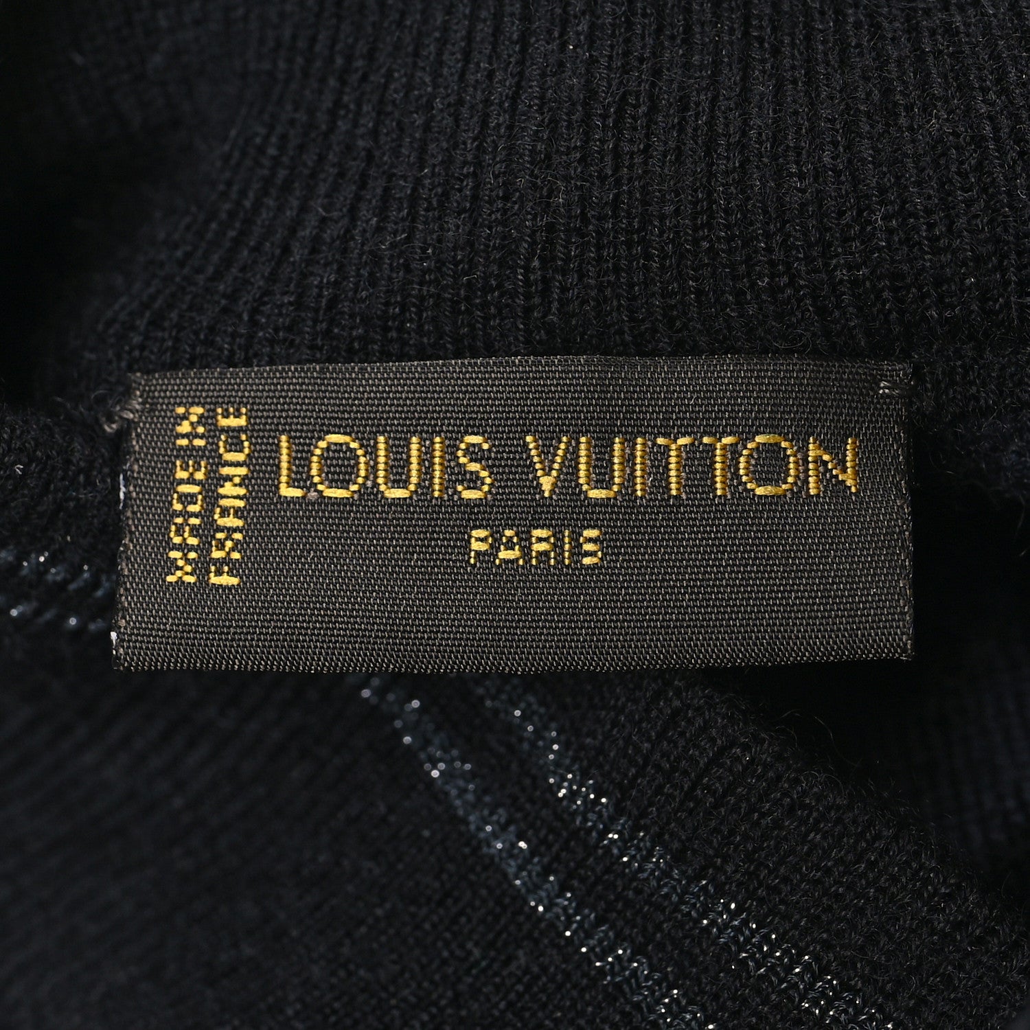 Louis Vuitton Cashmere Silk Leopard Beret Black 8 of 8