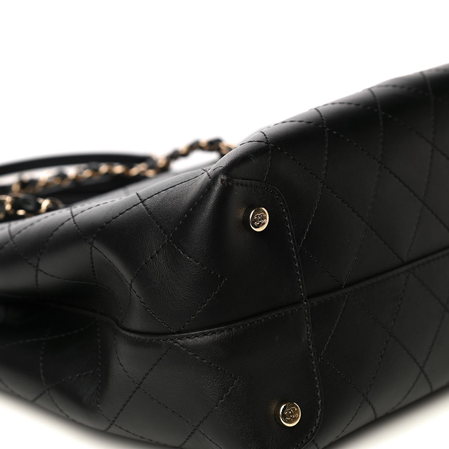 Chanel Calfskin Large Serial Shopper Tote Black 11 of 11