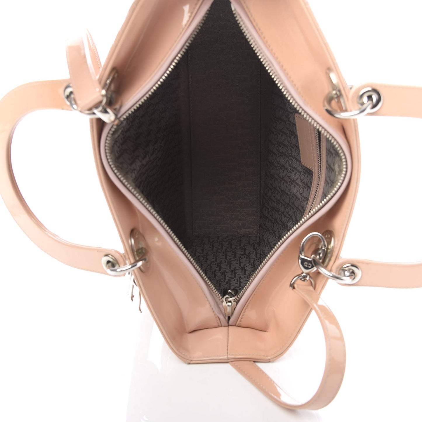 Patent Cannage Large Lady Dior Light Pink