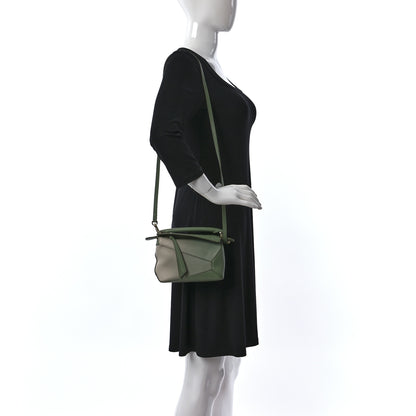 Loewe Calfskin Paula's Ibiza Degrade Mini Puzzle Bag Rosemary Light Oak 2 of 10