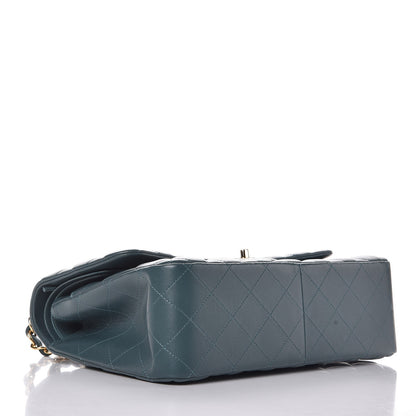 Chanel Lambskin Quilted Jumbo Double Flap Green 5 of 9