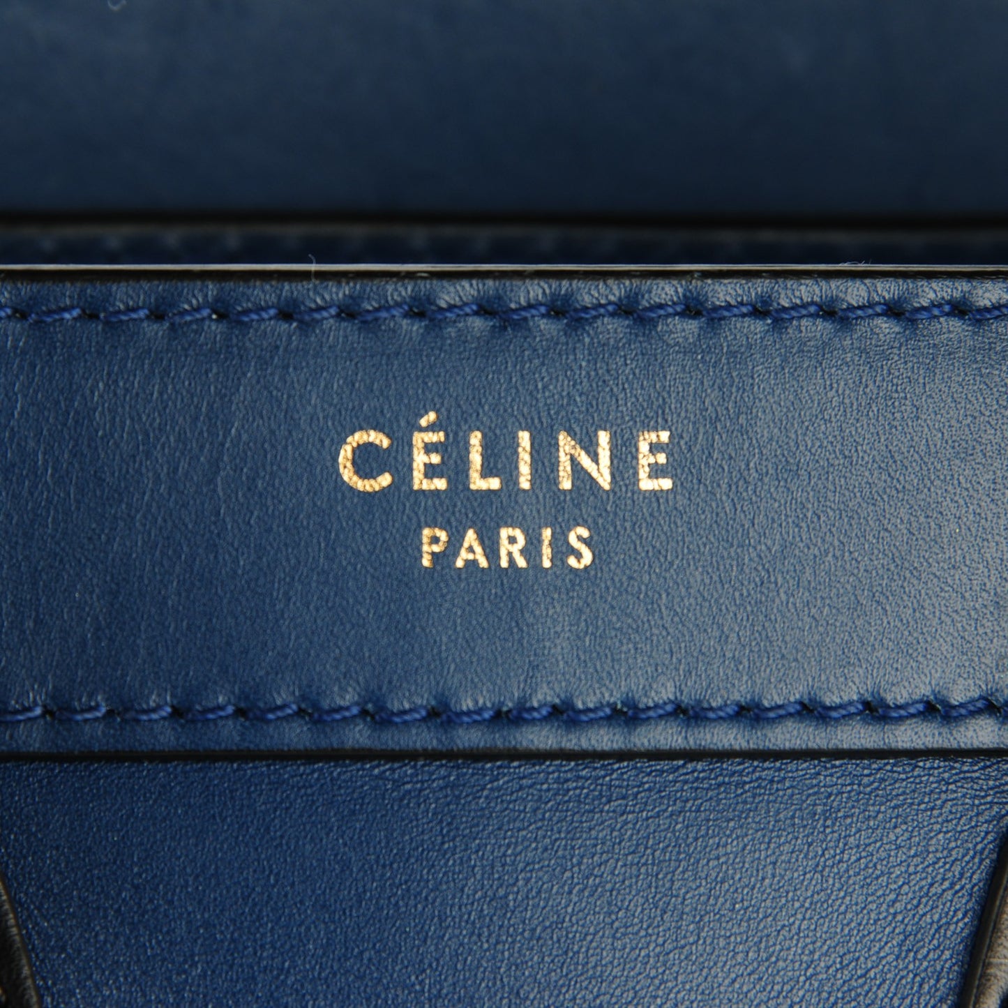 Smooth Calfskin Nano Luggage Ocean Blue