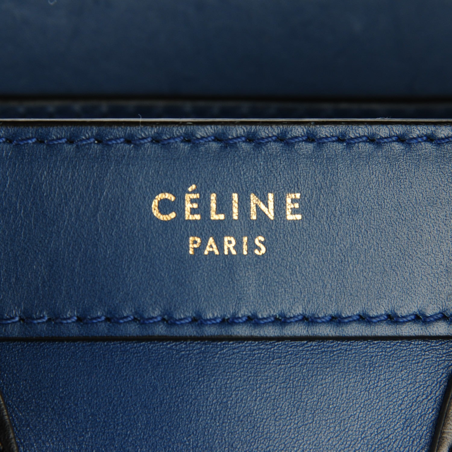 Celine Smooth Calfskin Nano Luggage Ocean Blue 6 of 9