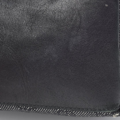 Gucci Denim Monogram Bamboo Top Handle Tote Black 13 of 13