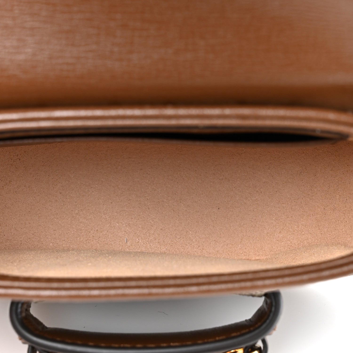 Gucci GG Supreme Monogram Azalea Calfskin Web Horsebit 1955 Wallet On Strap Beige Ebony Brown Sugar 5 of 11