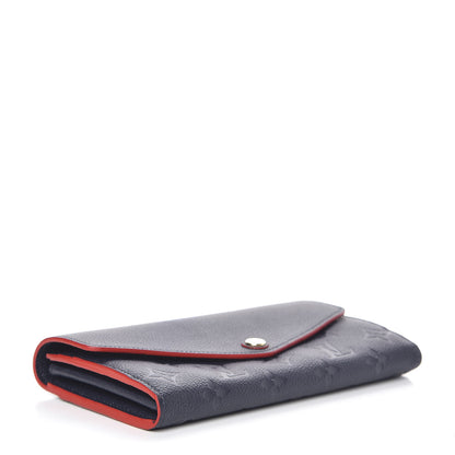 Louis Vuitton Empreinte Sarah Wallet NM Marine Rouge 4 of 9